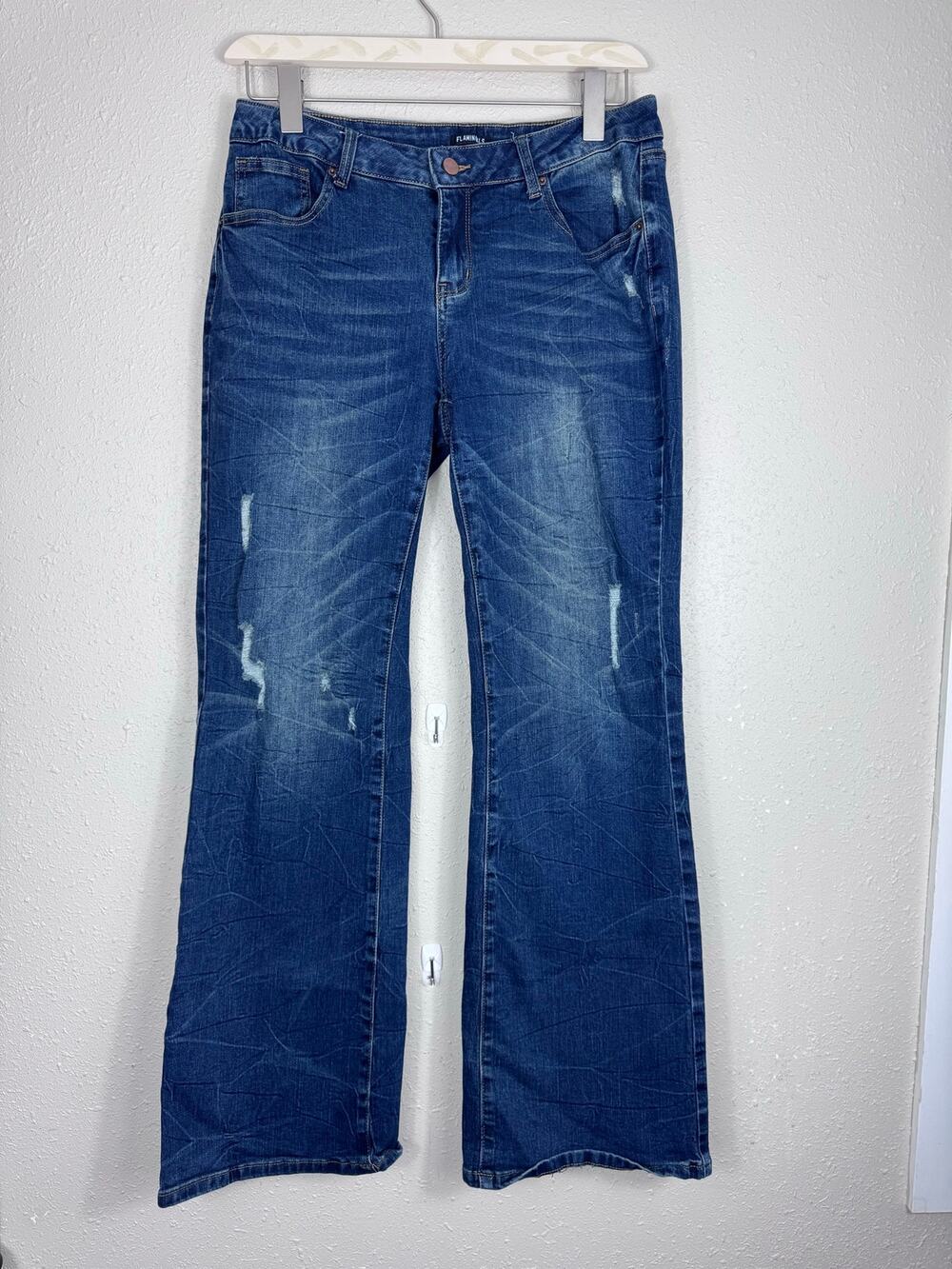 Flamingals Wide Leg Jeans Womens Size Large